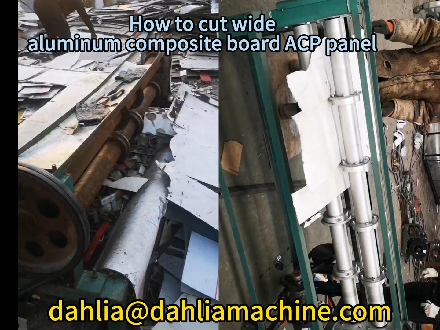 Aluminum-composite panel slitting machine