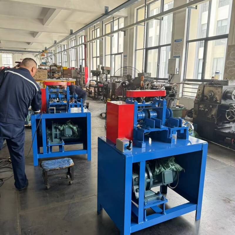 Aluminum fin tube stripping machine