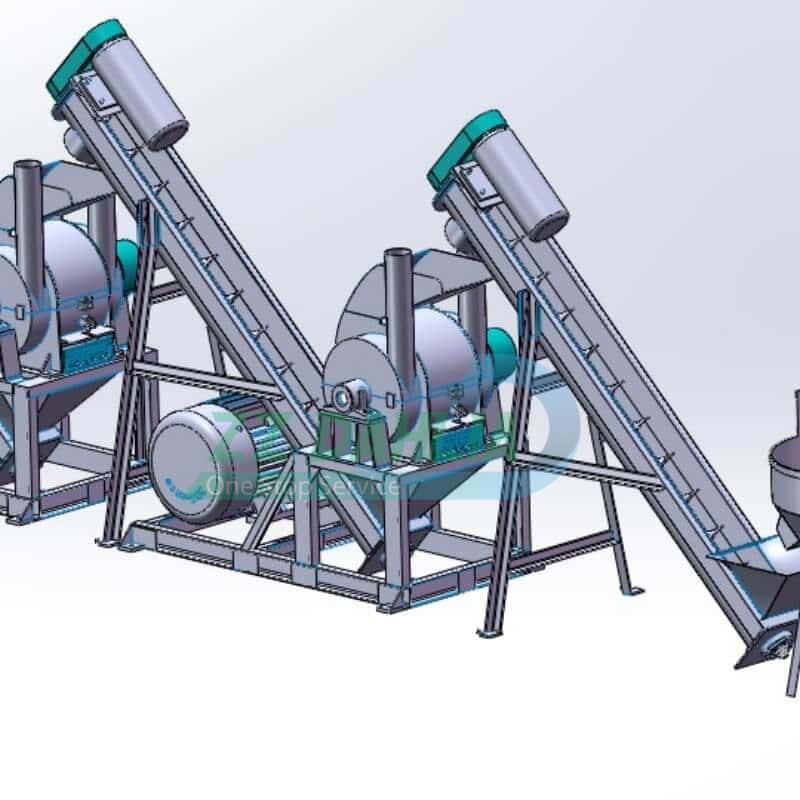 PVC fiber garden hose recycling equipment