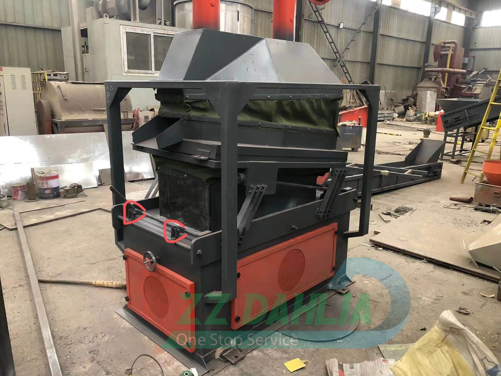 Water tank radiator recycling line