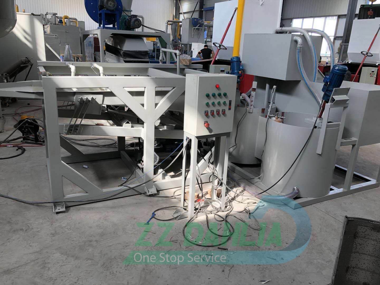Wet type wire copper pvc pe sorting machine