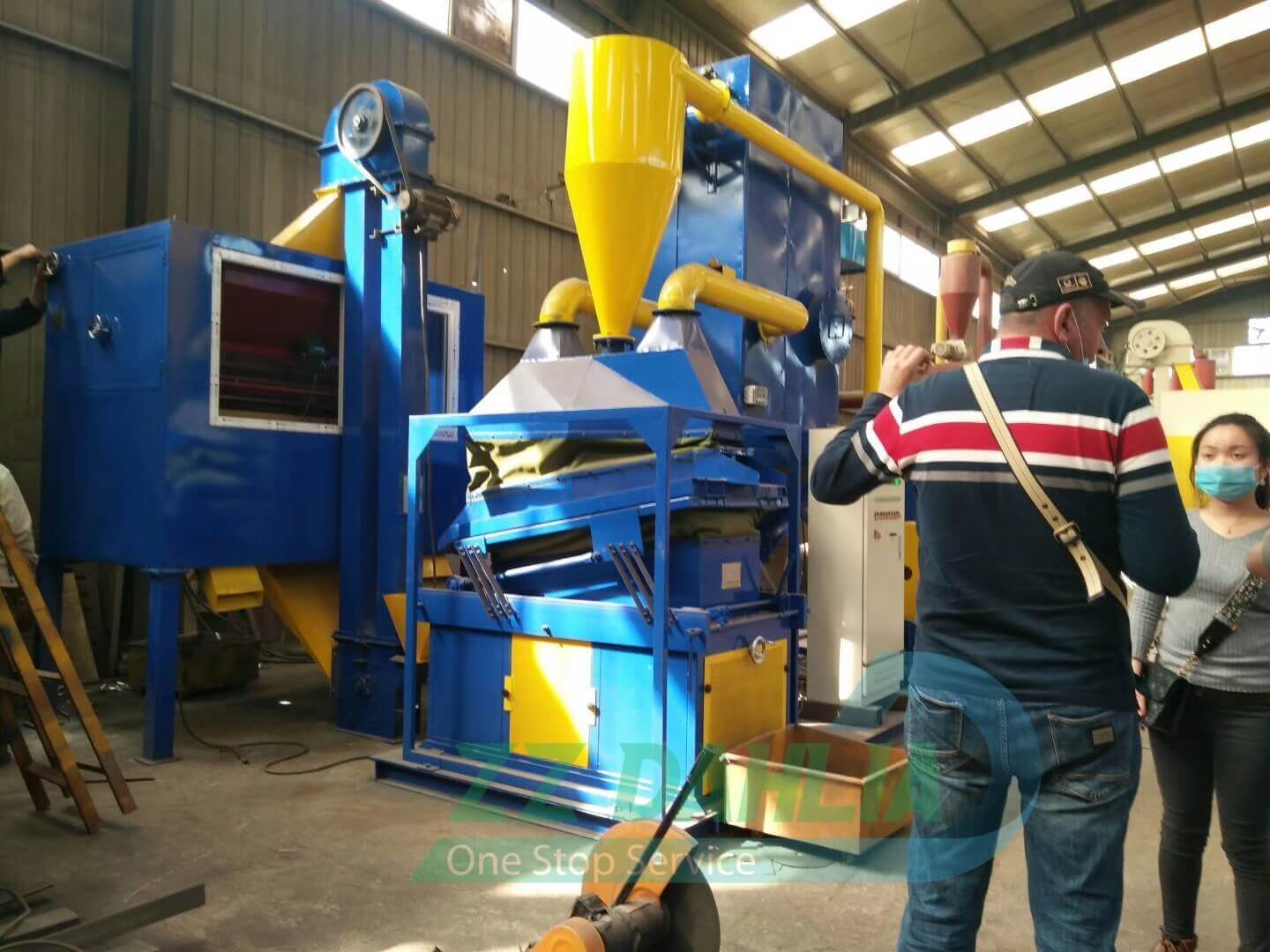 Large copper wire recycling machine