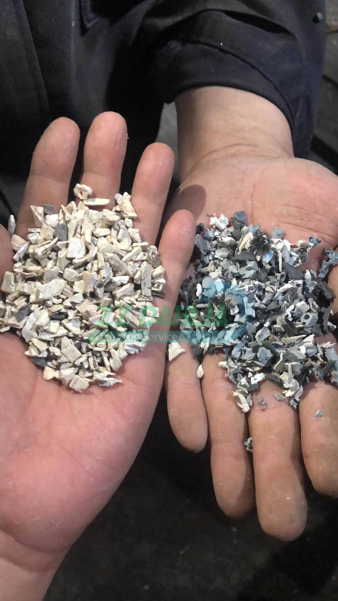 Rubber separator machine