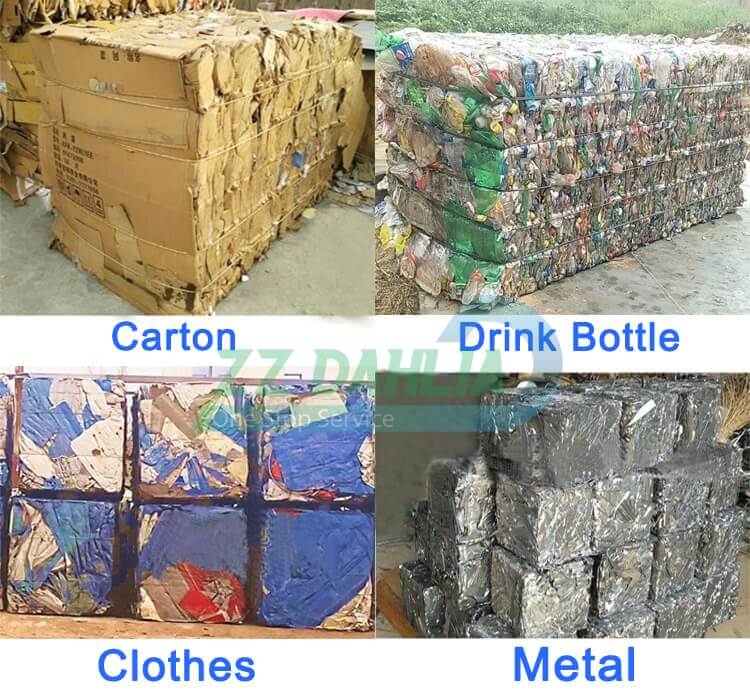 Hydraulic vertical baler machine