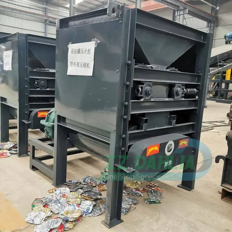 Waste Aluminum iron Cans flattening machine