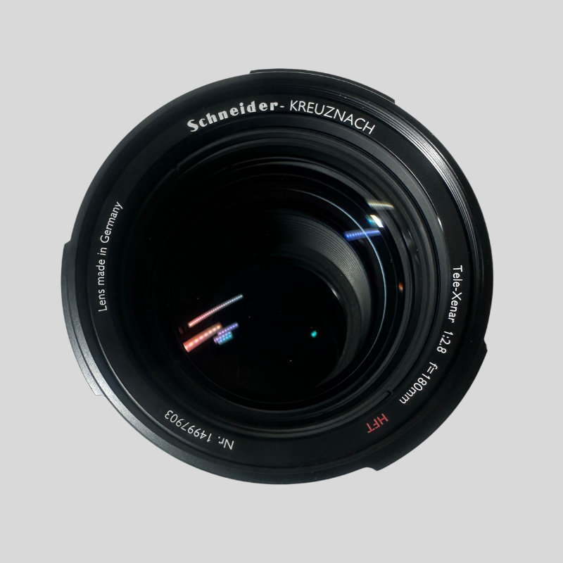 Schneider-Kreuznach AFD-Tele Xenar 2,8/180 mm, HFT-PQ Lens, "brand new", packaged in an original silver box by Rollei