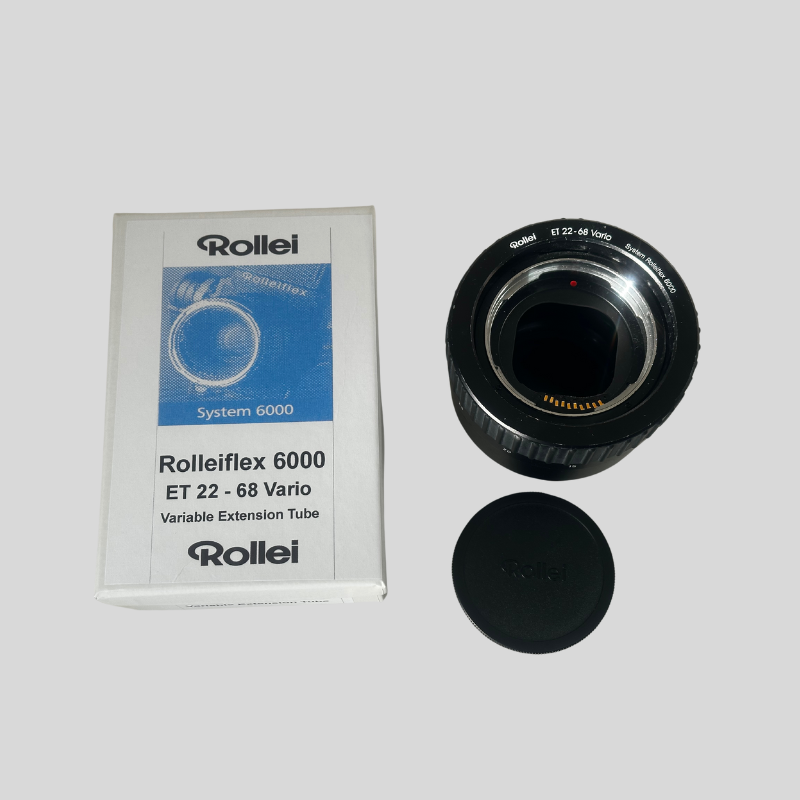 Rolleiflex 6000 - ET 22- 68 Vario, variable extension tube for macro-photography, including 6008 AF.