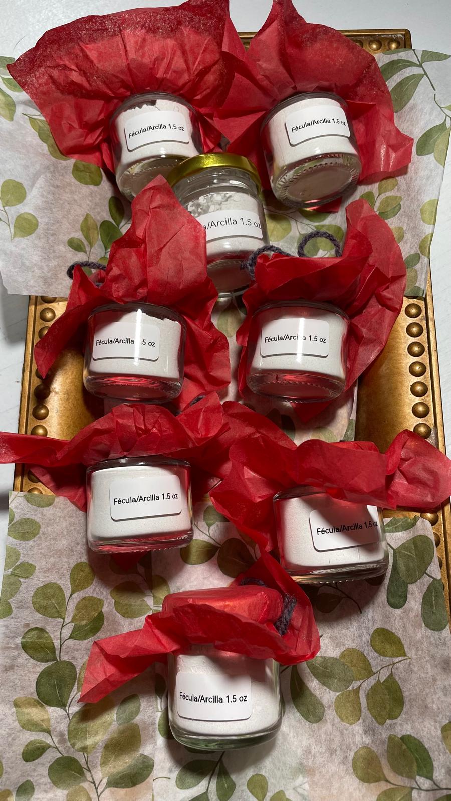 Mascarilla facial aclaradora y restauradora de fécula y arcilla