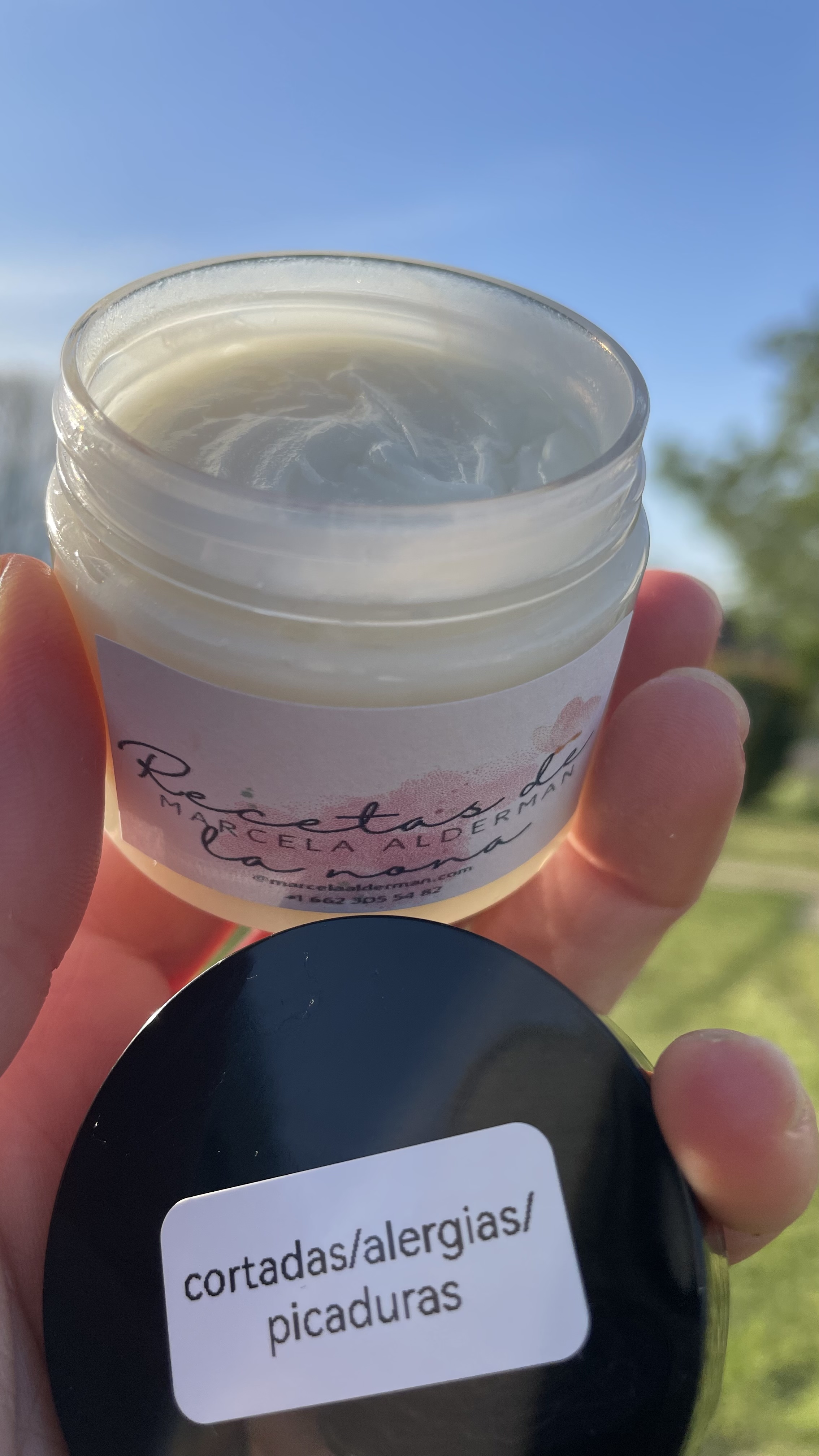 Crema para cortadas, alergias y picaduras