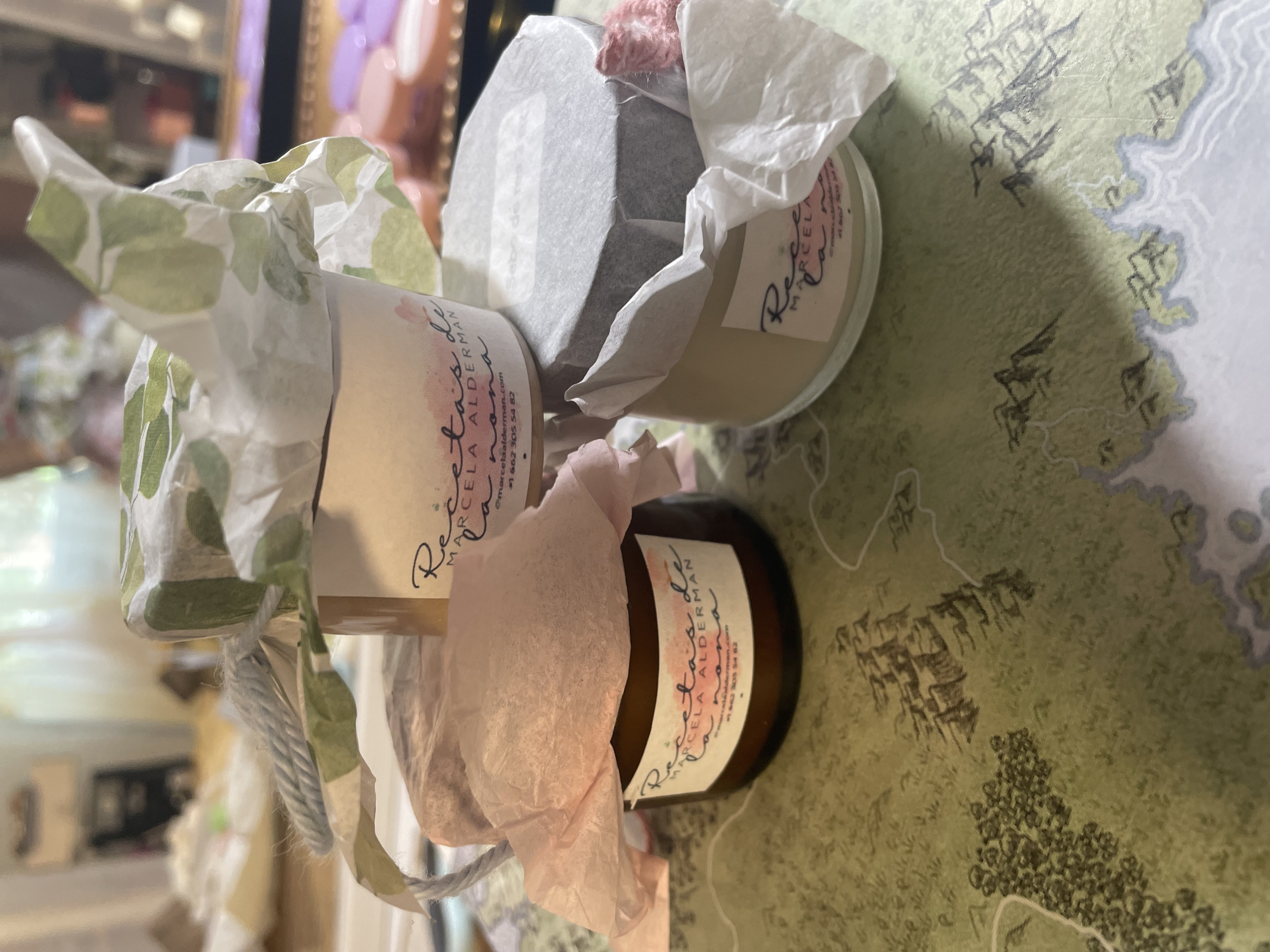 Conjunto de cosméticos artesanales