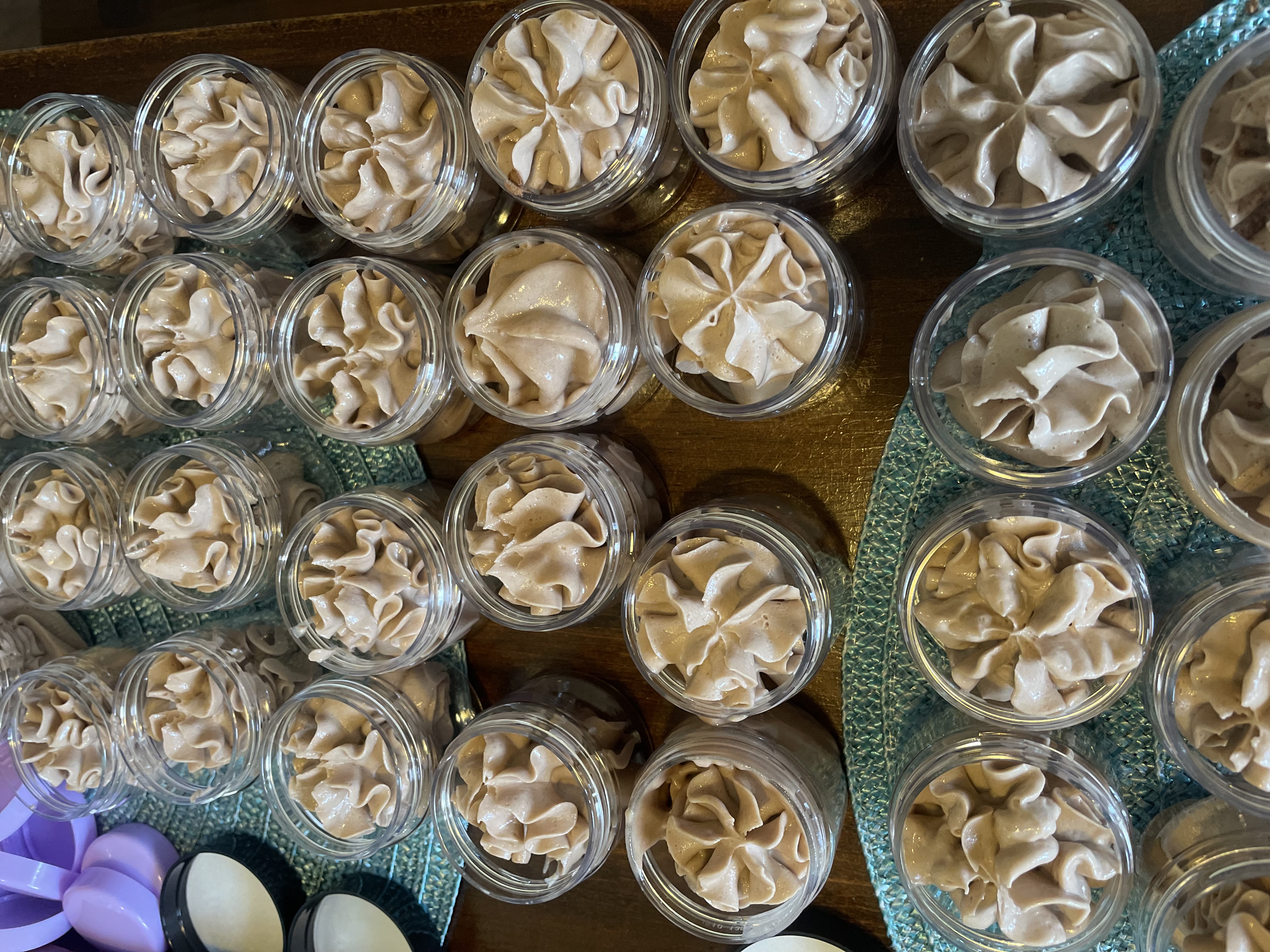 Conjunto de cosméticos artesanales