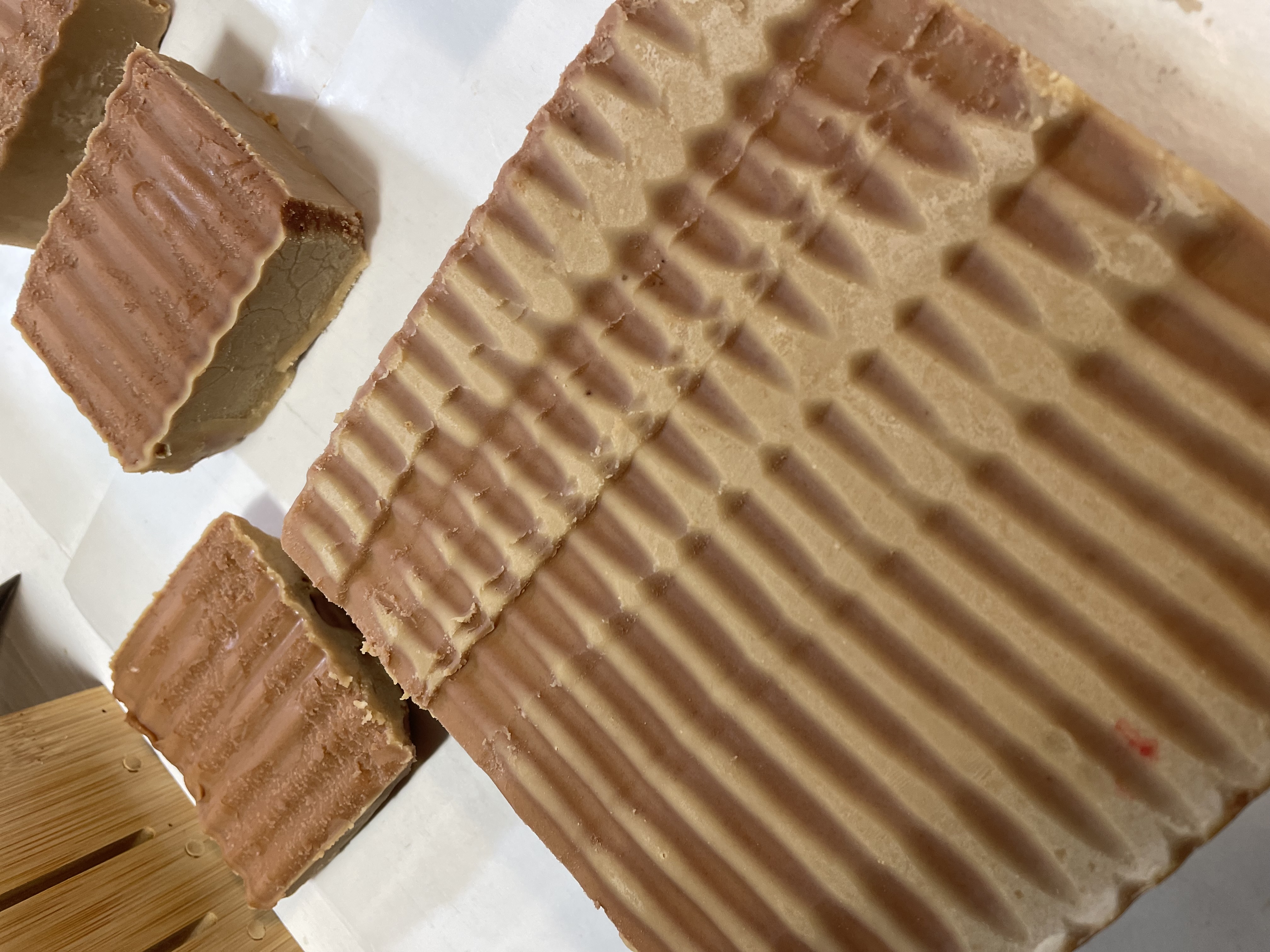 Jabón de sebo, cacao, cafe, vainilla