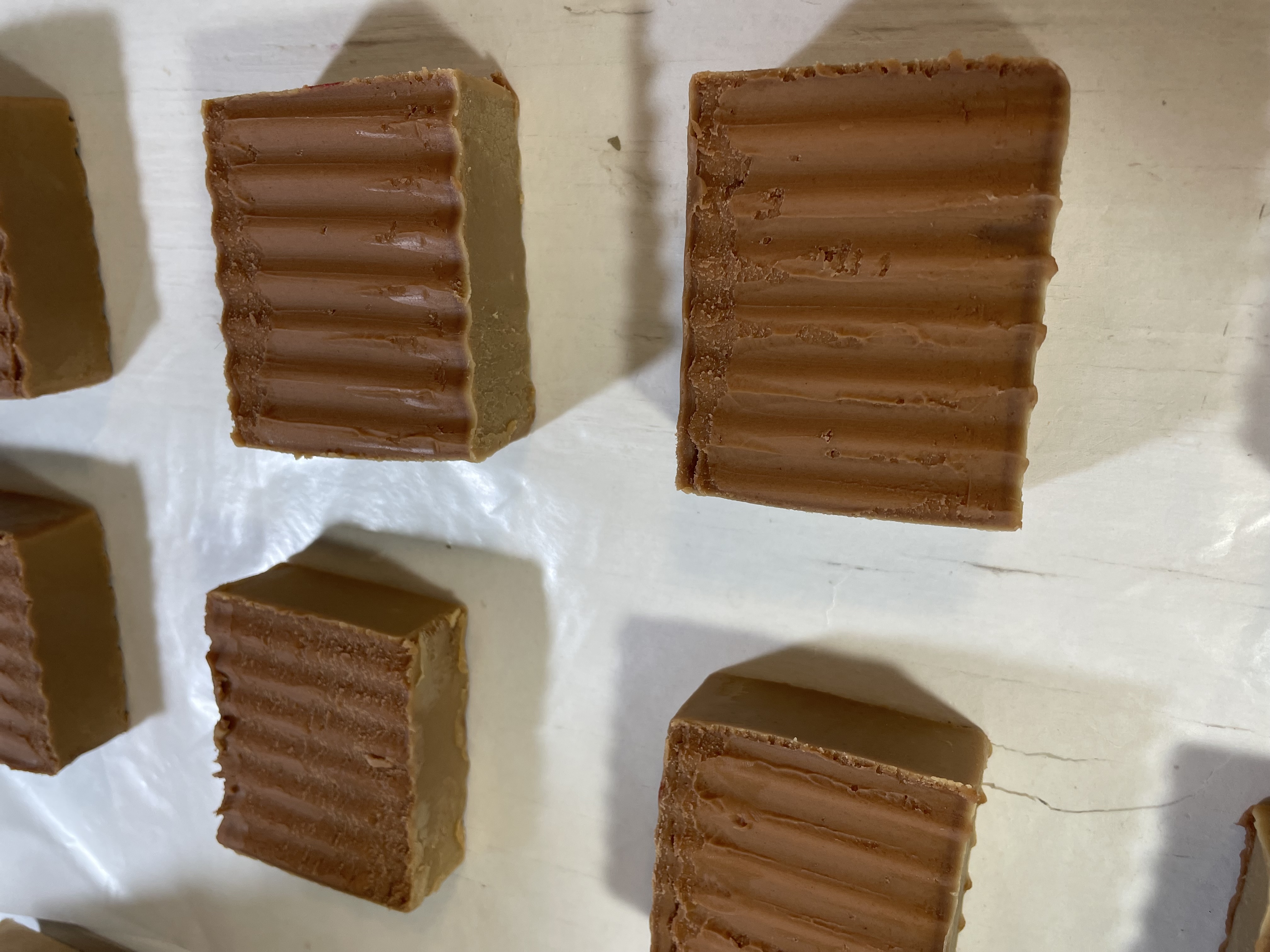 Jabón de sebo, cacao, cafe, vainilla