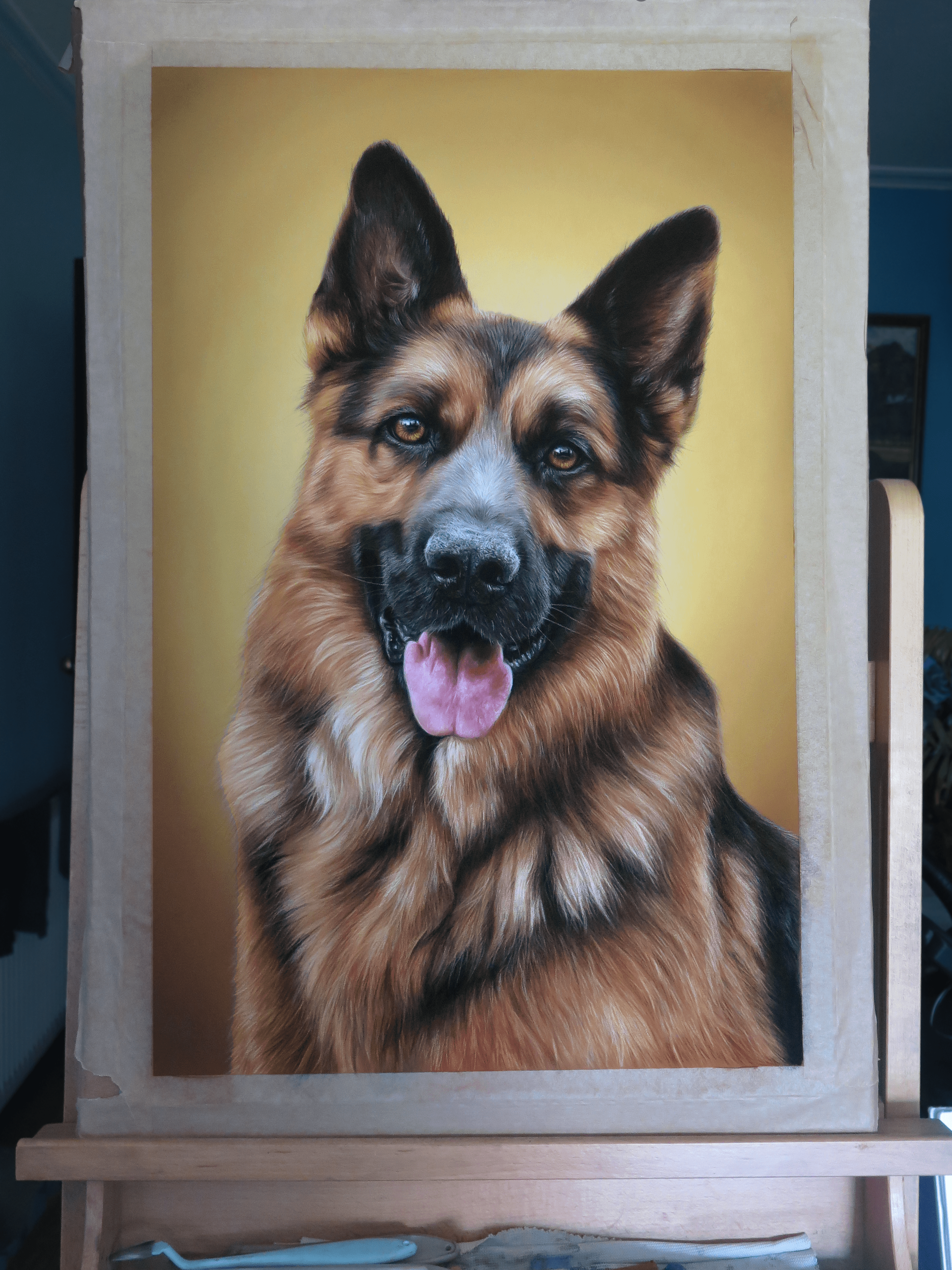 Retrato Pastor Alemán