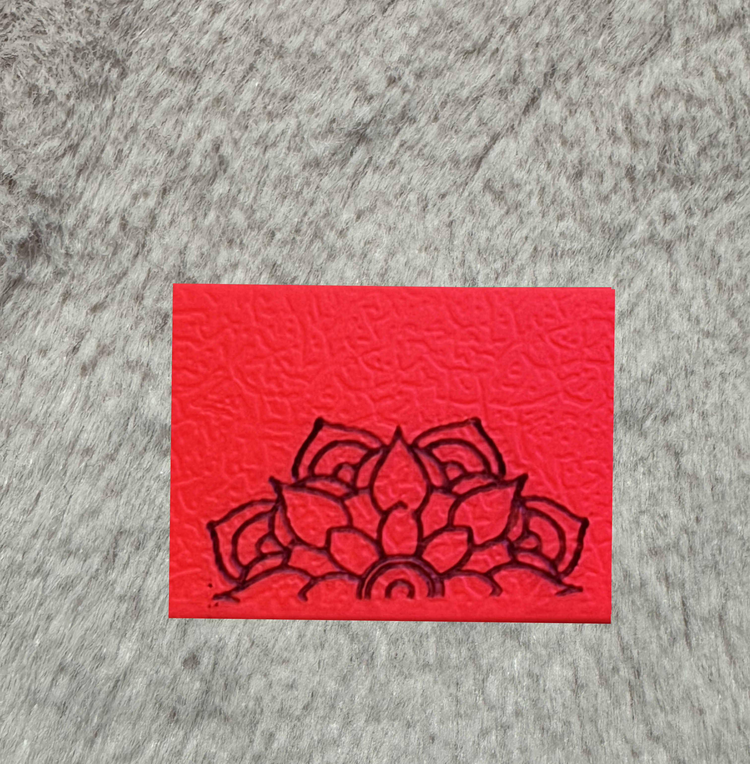 Gravure  avec un motif 