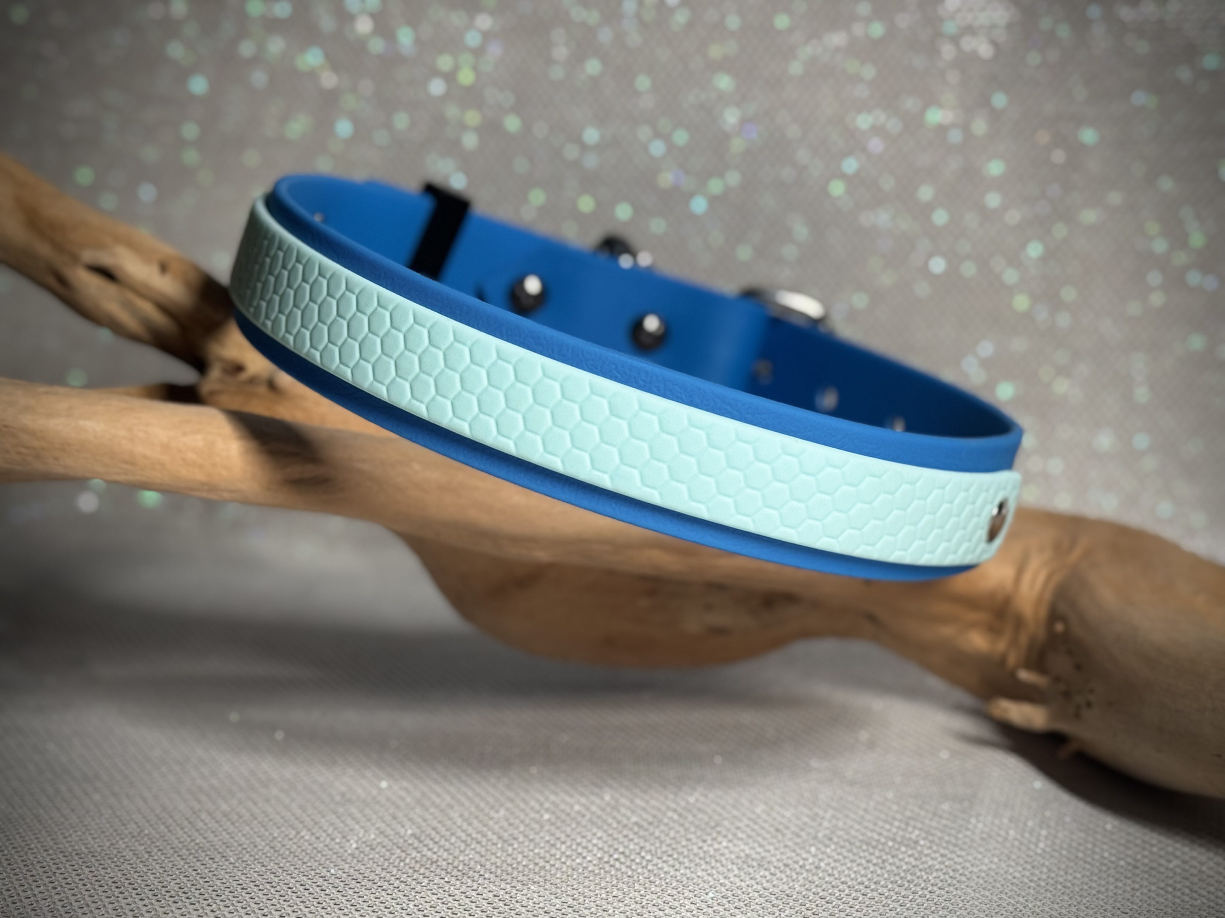 Collier Bleu et bleu pastel