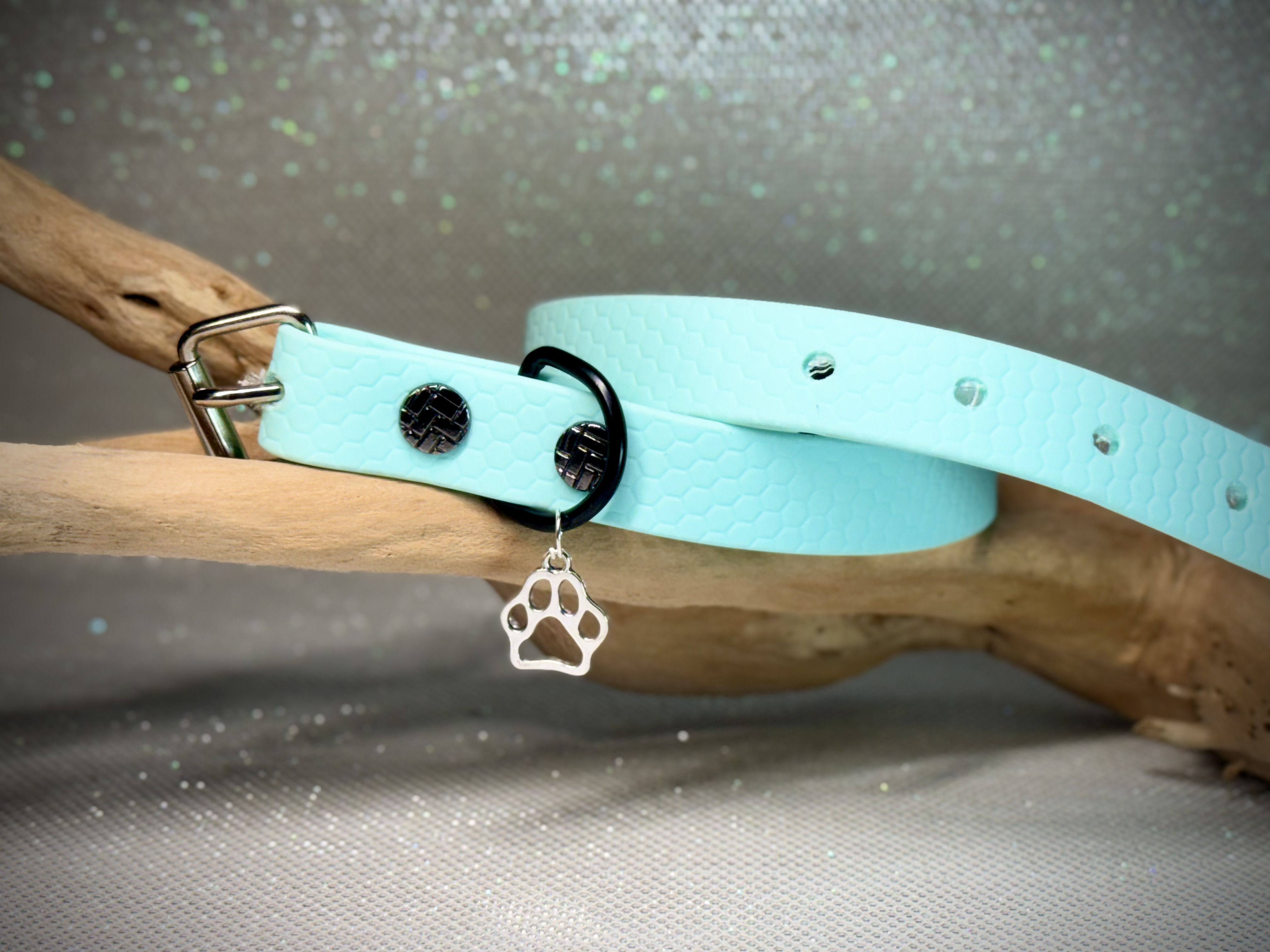 Collier vert d eau et étoile