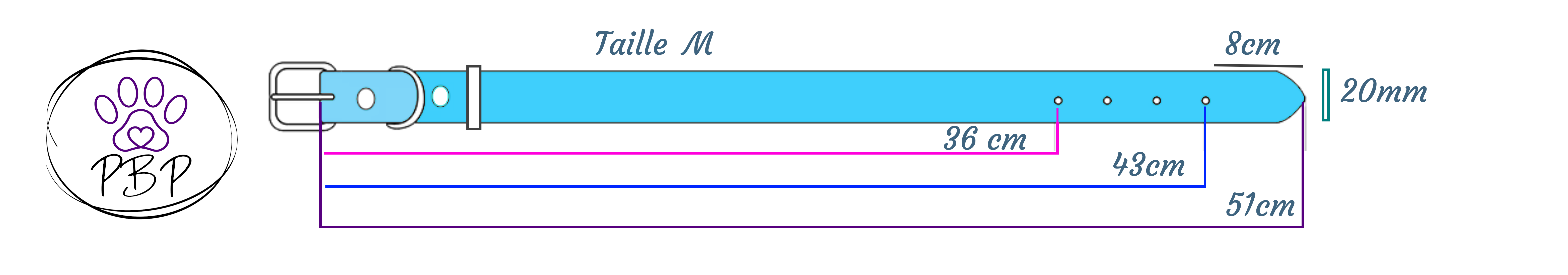 Collier bleu  foncé et bleu clair avec strass