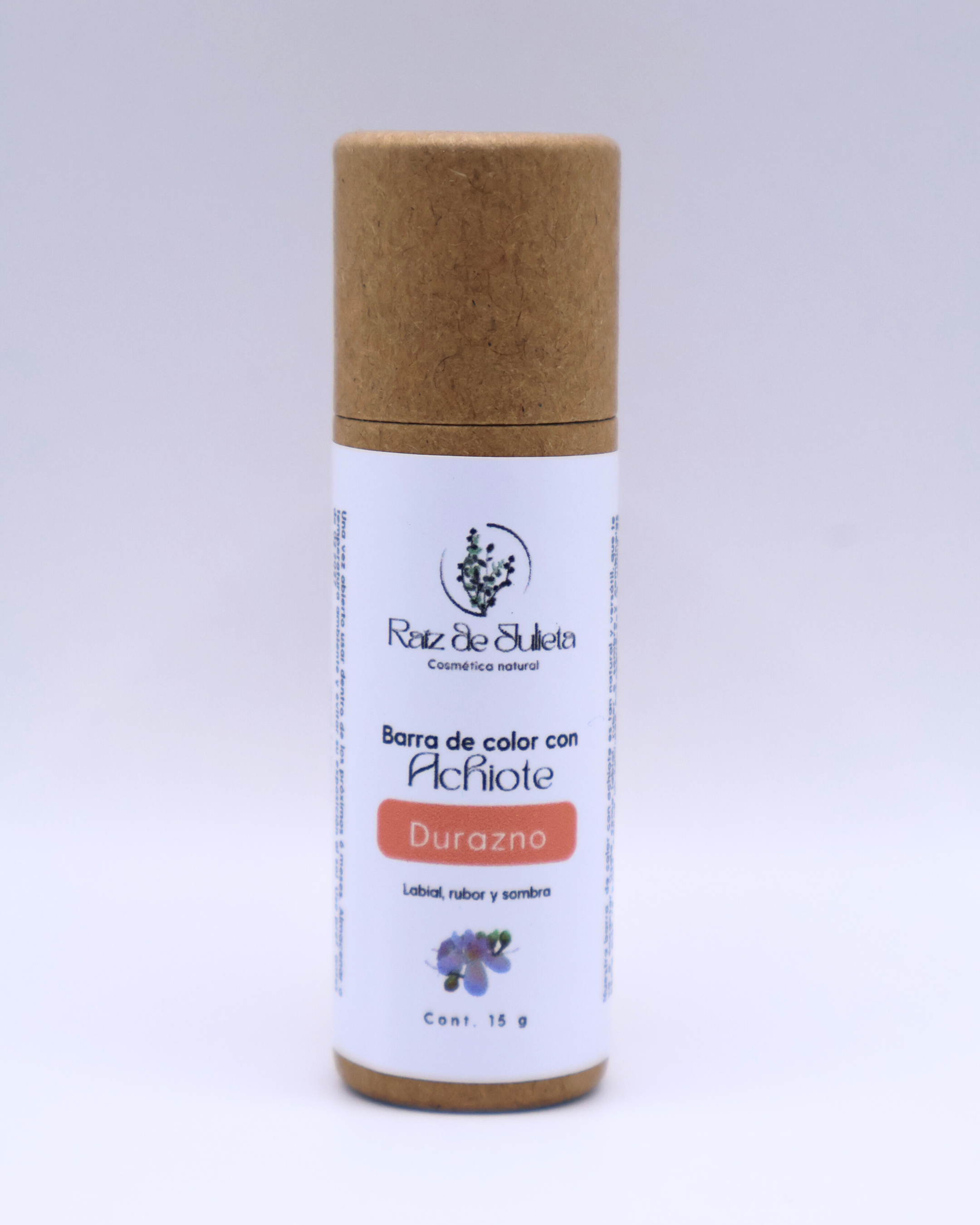 Barra de color con achiote Durazno