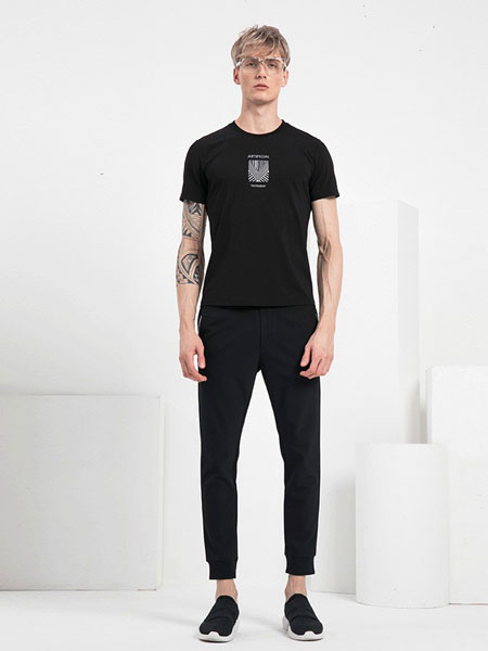 Men's Black Casual T-Shirt