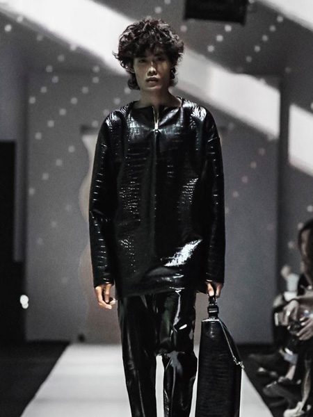 Sleek Leather Outfit