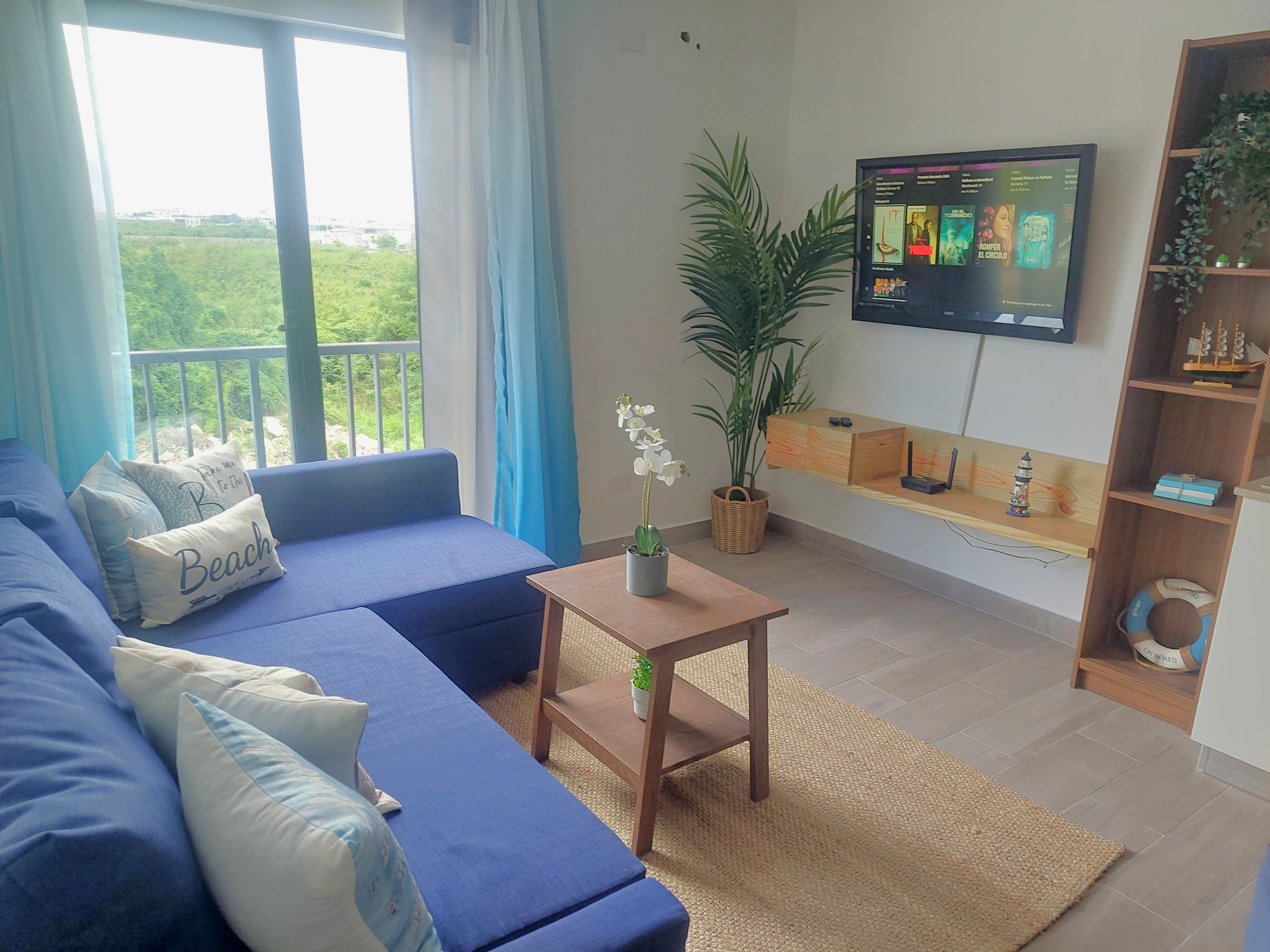 (4 pers) | Punta Cana | Apartamento con Piscina, Gym y Cerca de Todo