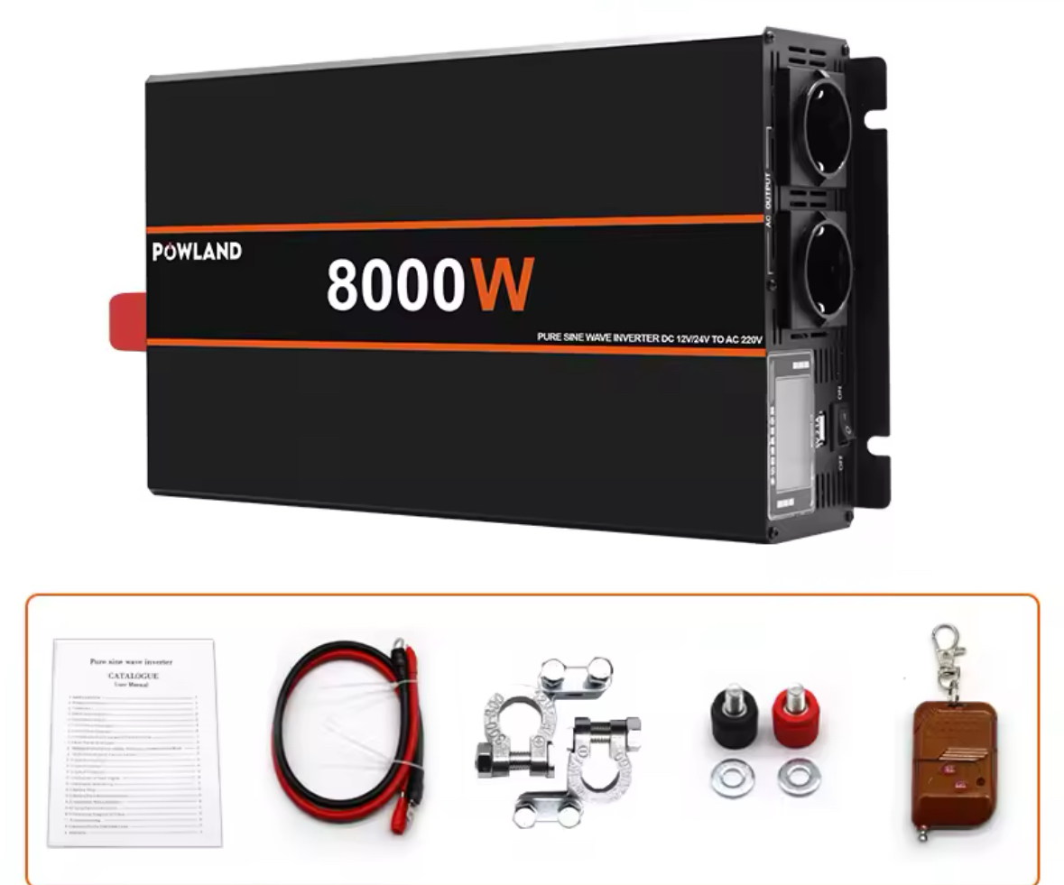 Kit convertisseur onduleur sinusoidale pure 24v 220v 8000 W