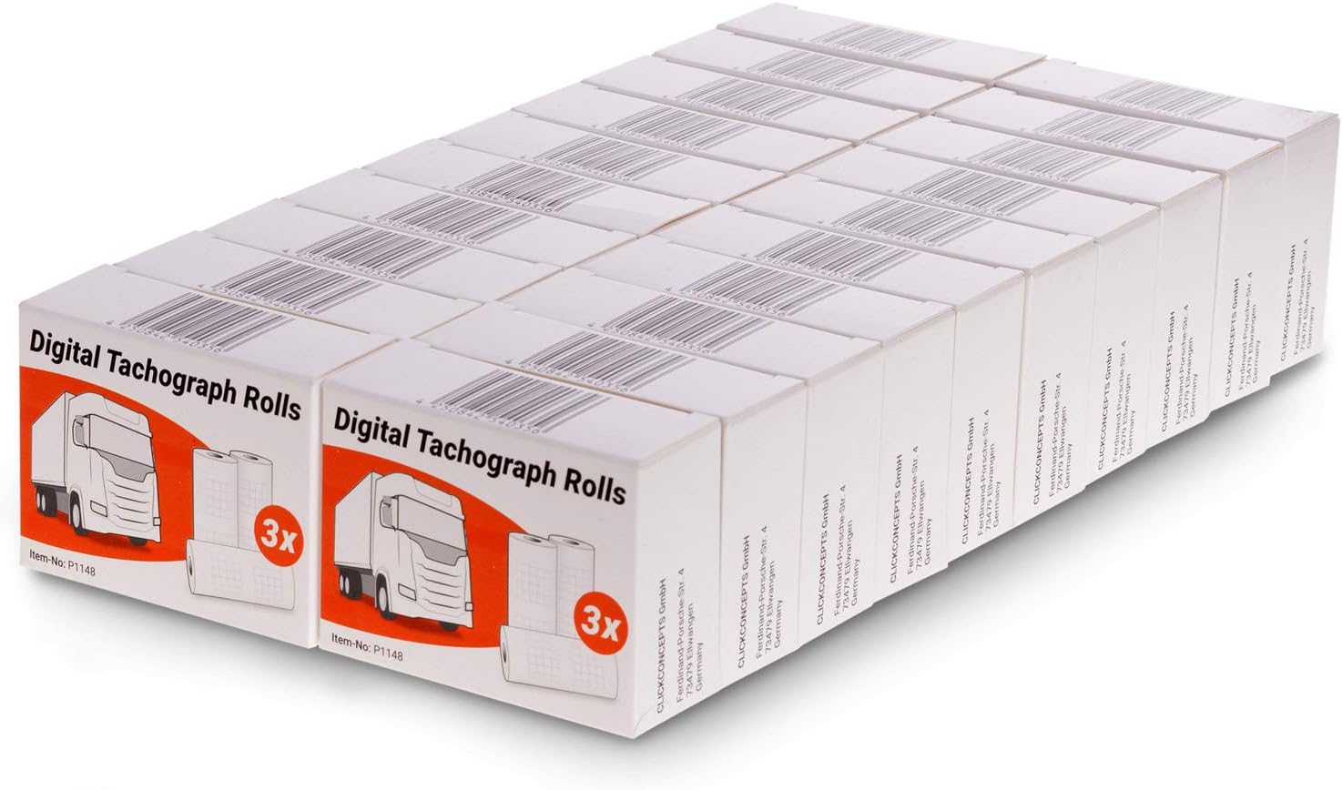 boite de 3 rouleaux pour chronotachygraphes numeriques