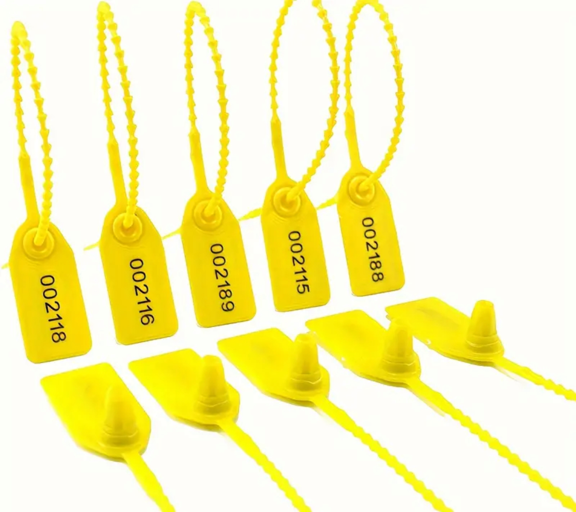 Plombs Scellés de sécurité en plastique numérotés