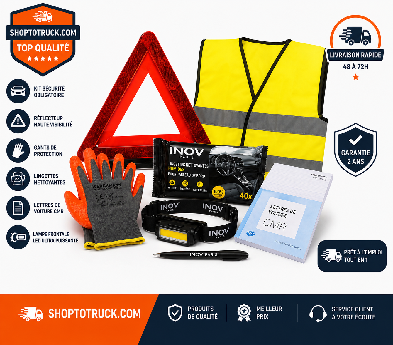 Kit Sécurité Conducteur Poids Lourd – Équipement Obligatoire pour Routiers