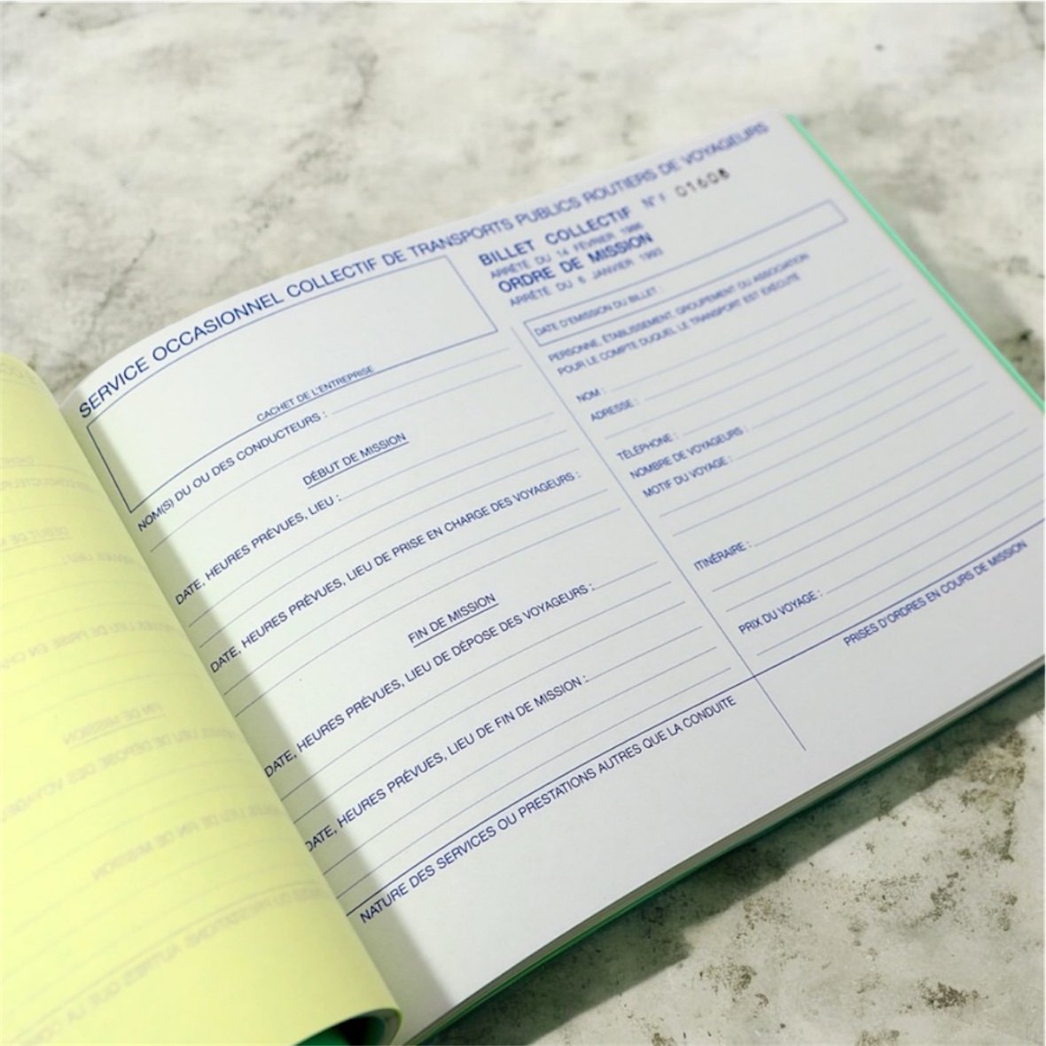 Carnet de billets collectifs