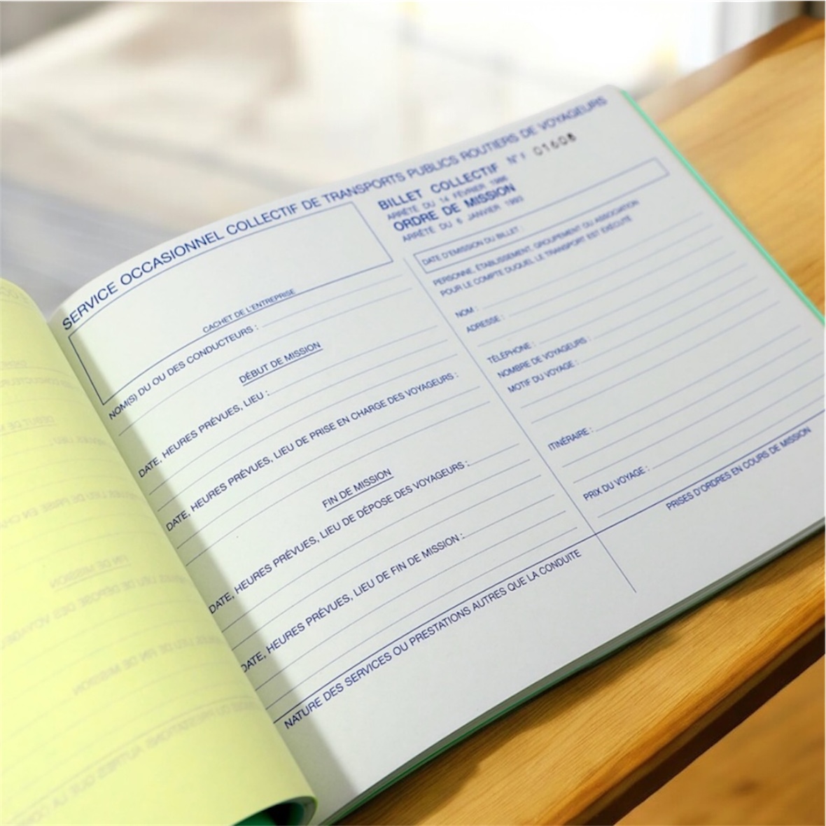 Carnet de billets collectifs