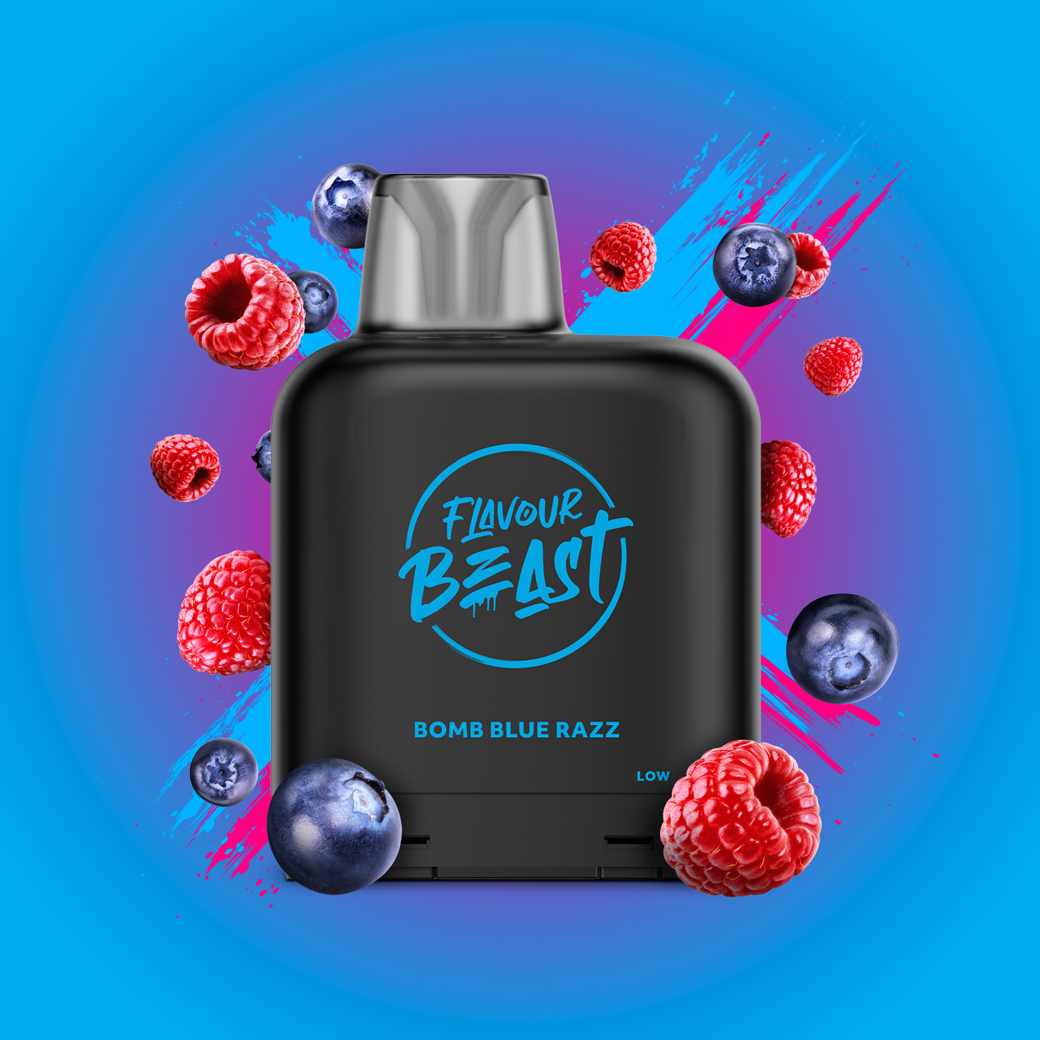 Flavour Beast Level X Pod 25k Bomb Blue Razz Vape