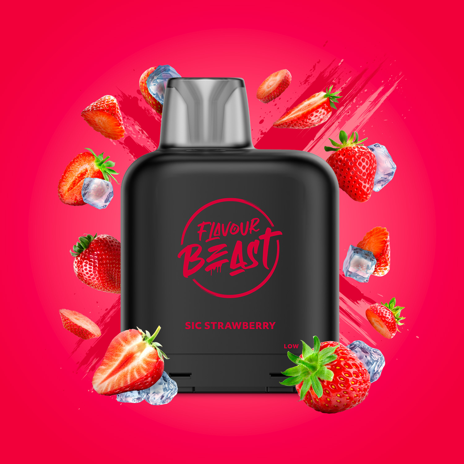 Flavour Beast Level X Pod 25k Sic Strawberry Vape