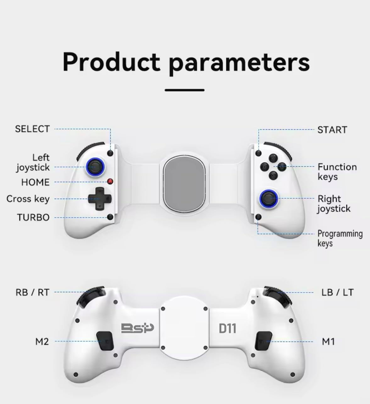 Manette de jeu pour smartphone, contrôle intégré, gaming control for mobile android et ios