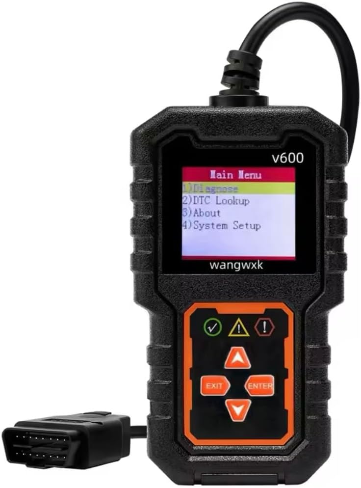 Valise de Diagnostic Automobile v600 avec écran LCD et câble de Connexion 2024
