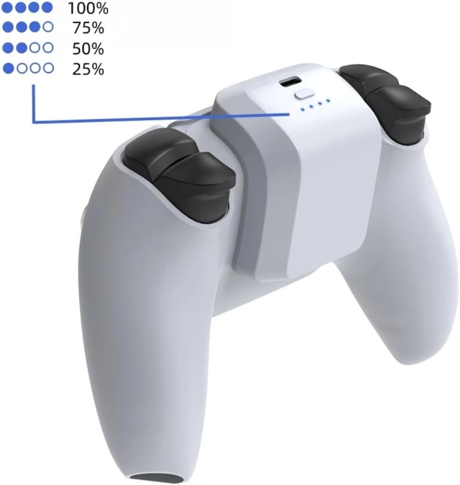 Batterie Externe Manette ps5 Batterie Rechargeable pour Manette ps5 1500mah Charge Rapide