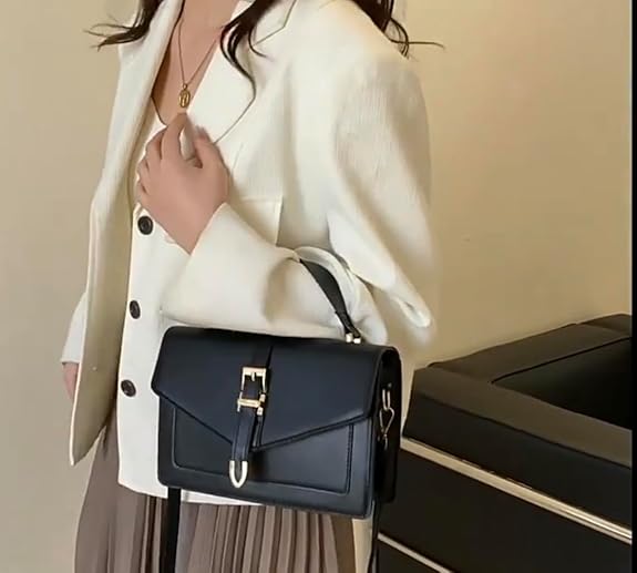 Sac à main avec bandoulière noir élégant
