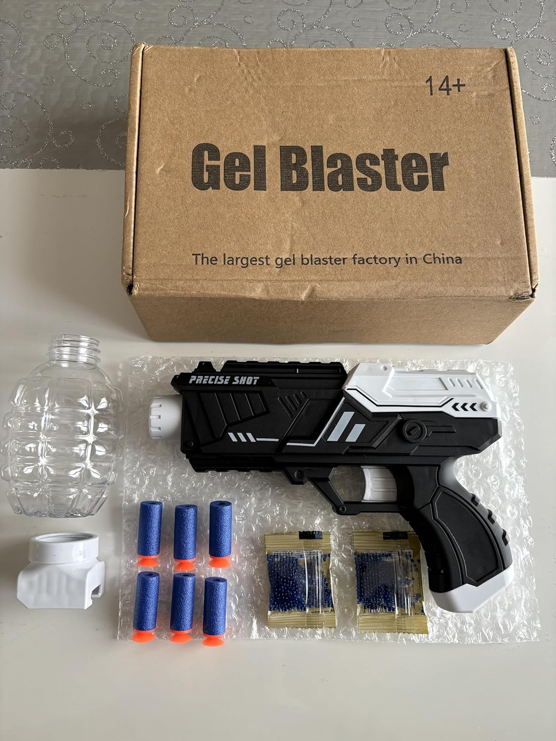 Pistolet 2 en 1 à Billes et à flèche