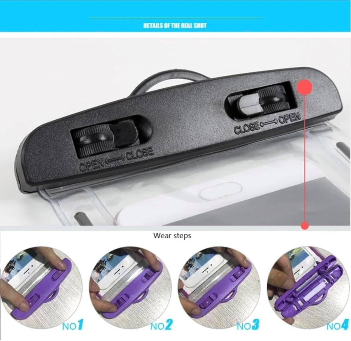 Pochette de Protection étanche pour téléphone smartphone plage piscine et parc aquatique