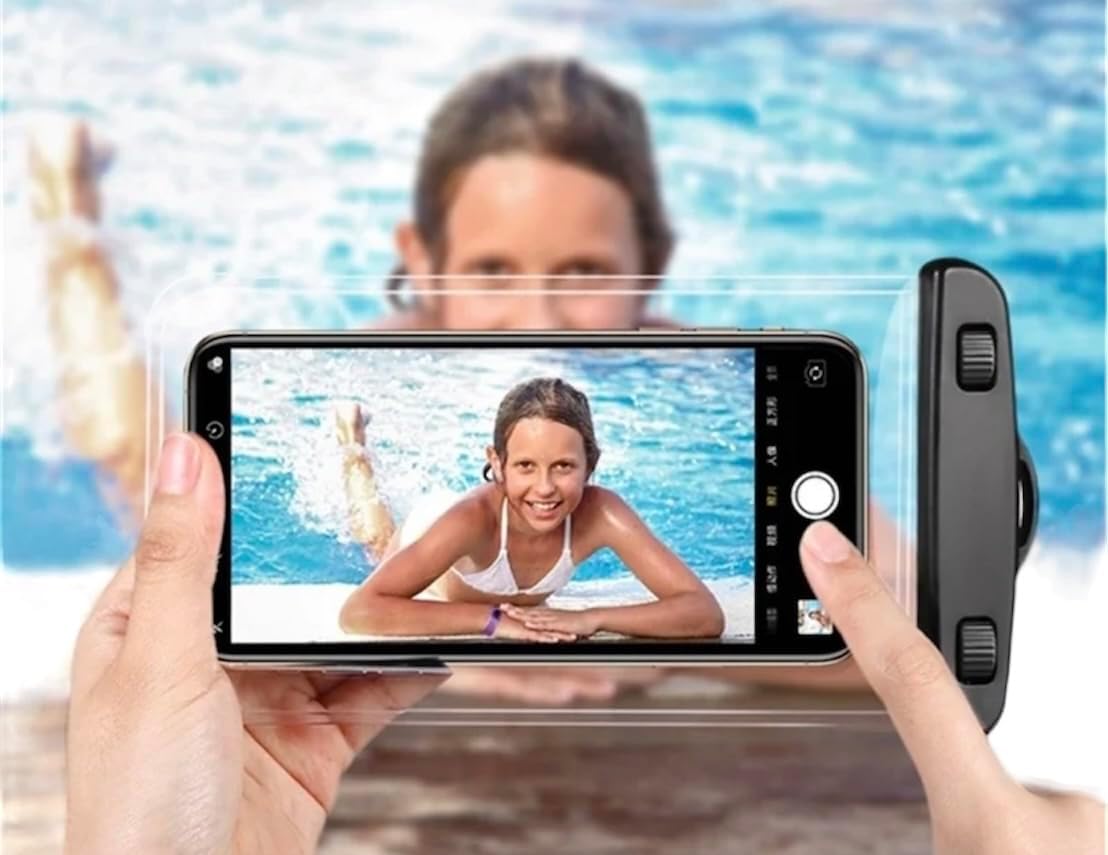 Pochette de Protection étanche pour téléphone smartphone plage piscine et parc aquatique