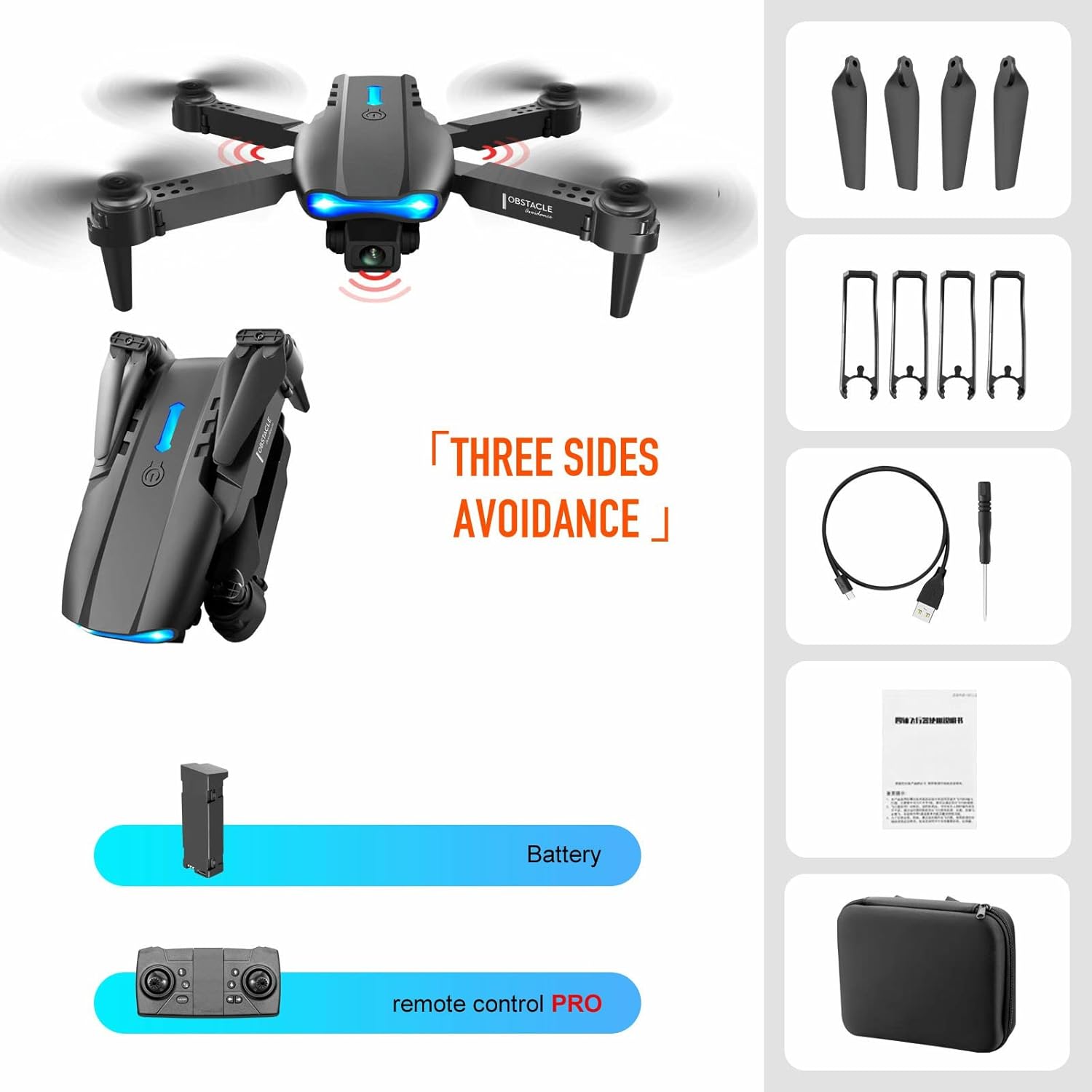 Coffret drone avec caméra pour Adultes et Enfants 