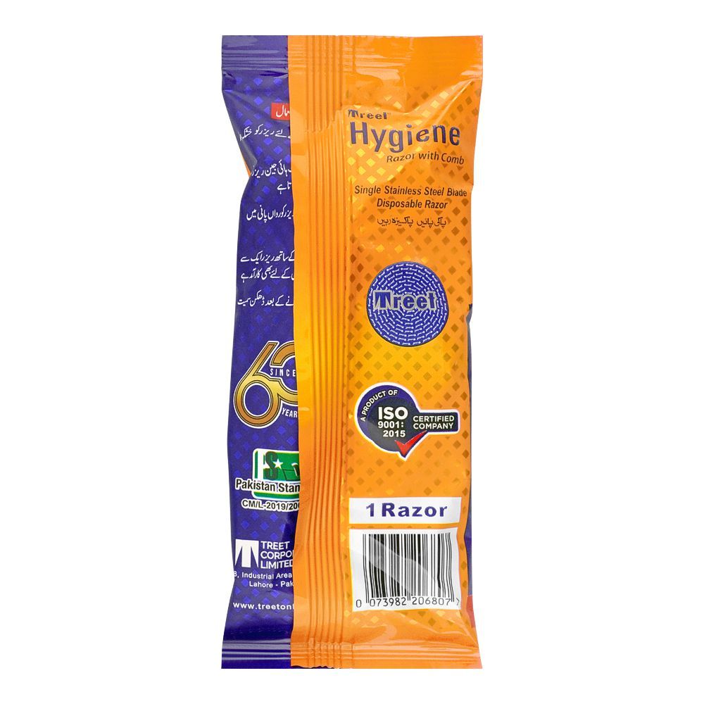 Treet Hygiene Razor with Comb