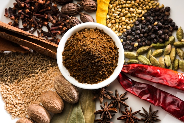 Garam masala powder Assorted Spices Collection