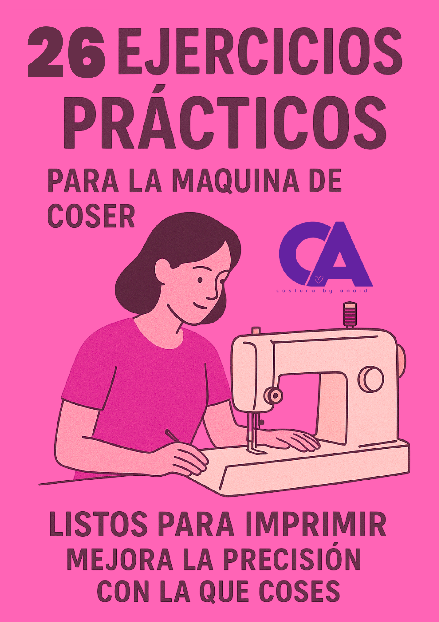 26 ejercicios prácticos para la máquina de coser