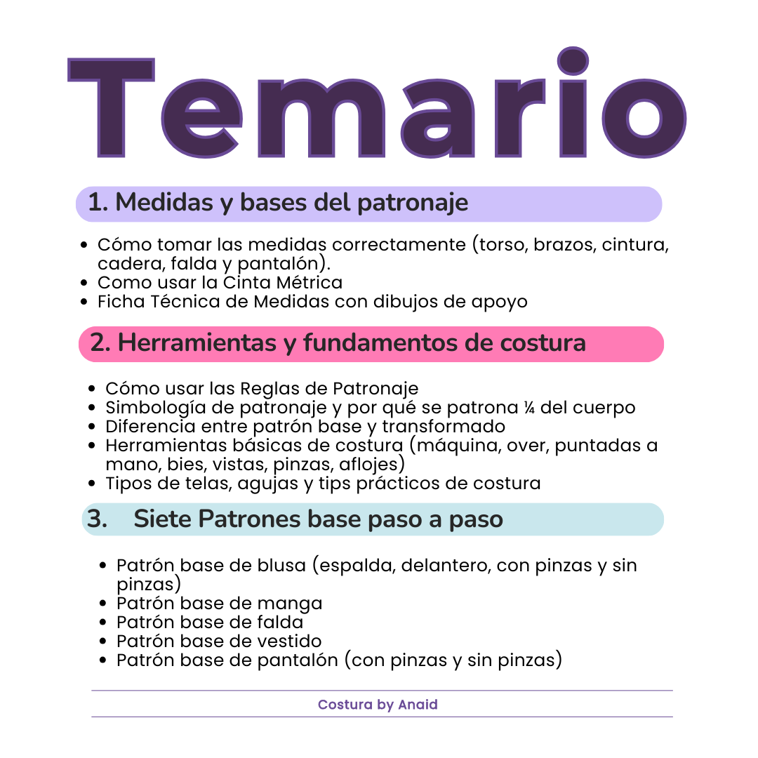 Patronaje fácil para principiantes: Guía rápida + 3 regalos 