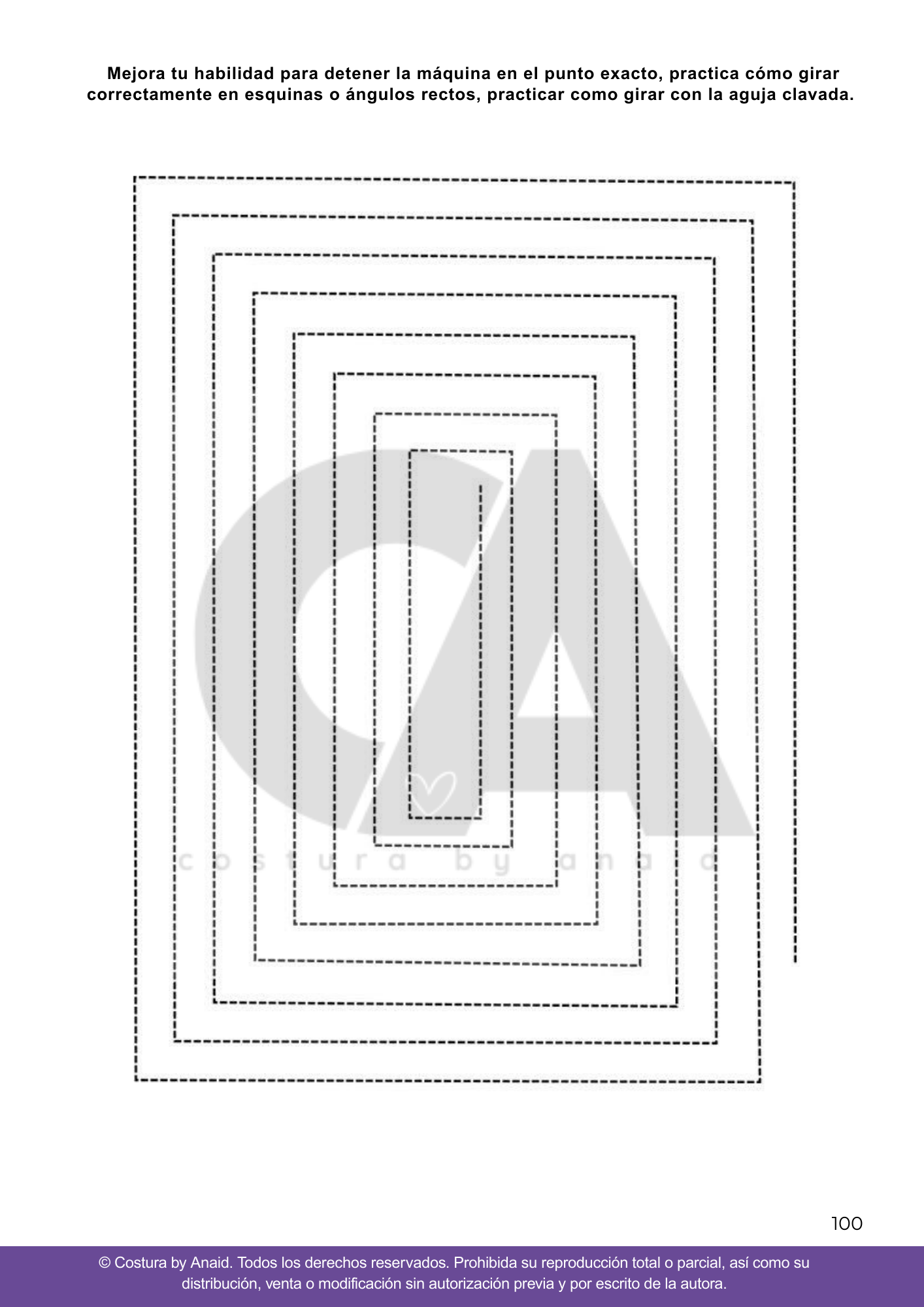 26 ejercicios prácticos para la máquina de coser