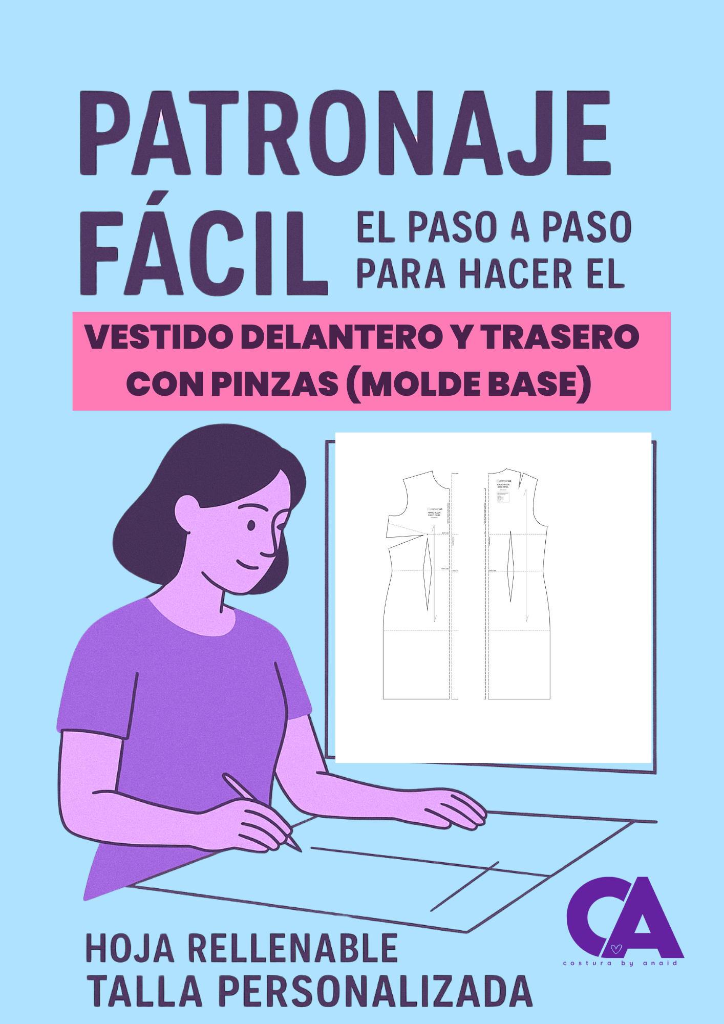 Vestido delantero y trasero (Molde base)