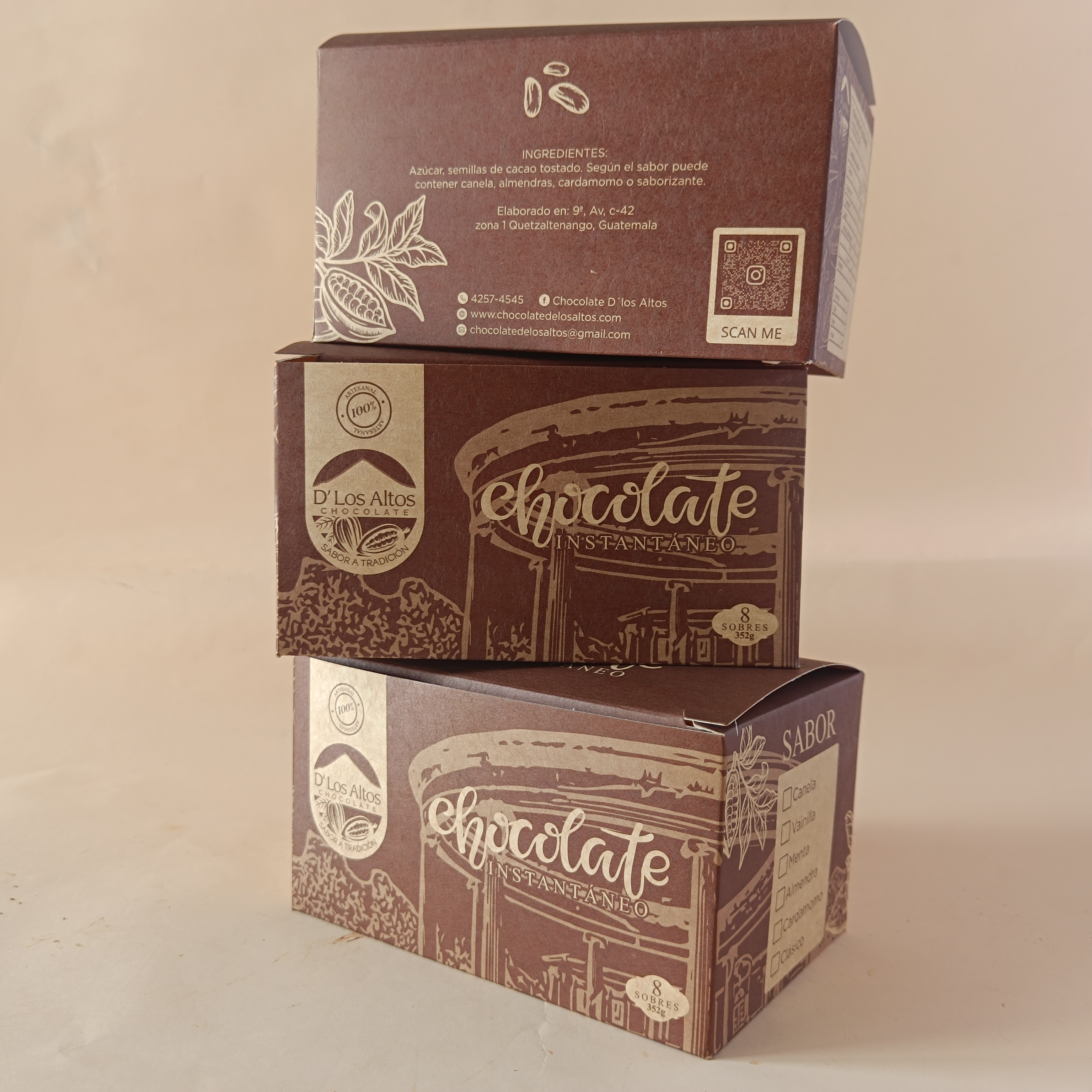 Chocolate tradicional instantáneo caja