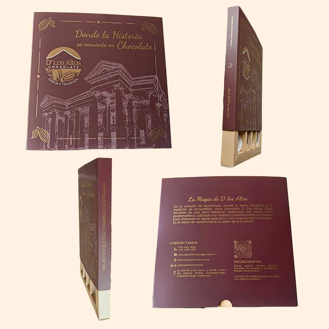 Caja de 16 bombones rellenos